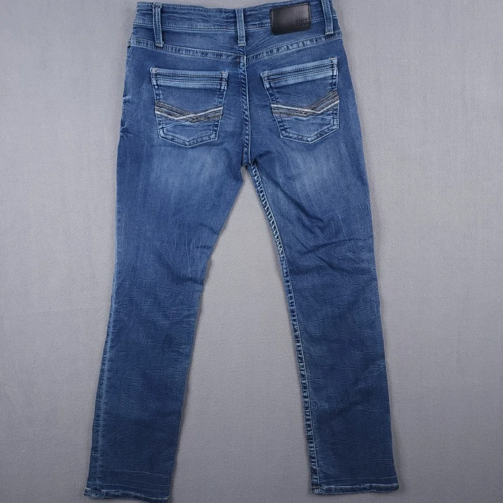 BKE Jake Straight Jeans Mens 30x32 Medium Wash Stretch Denim Lot Of 2‎ Pair